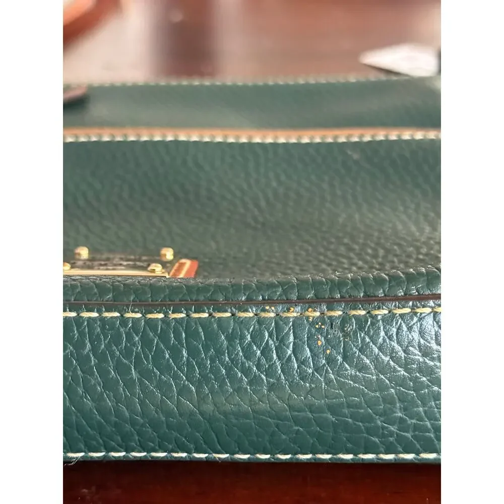 Dooney & Bourke Pebble Grain Letter Carrier Crossbody Bl R935 & Dust Bag